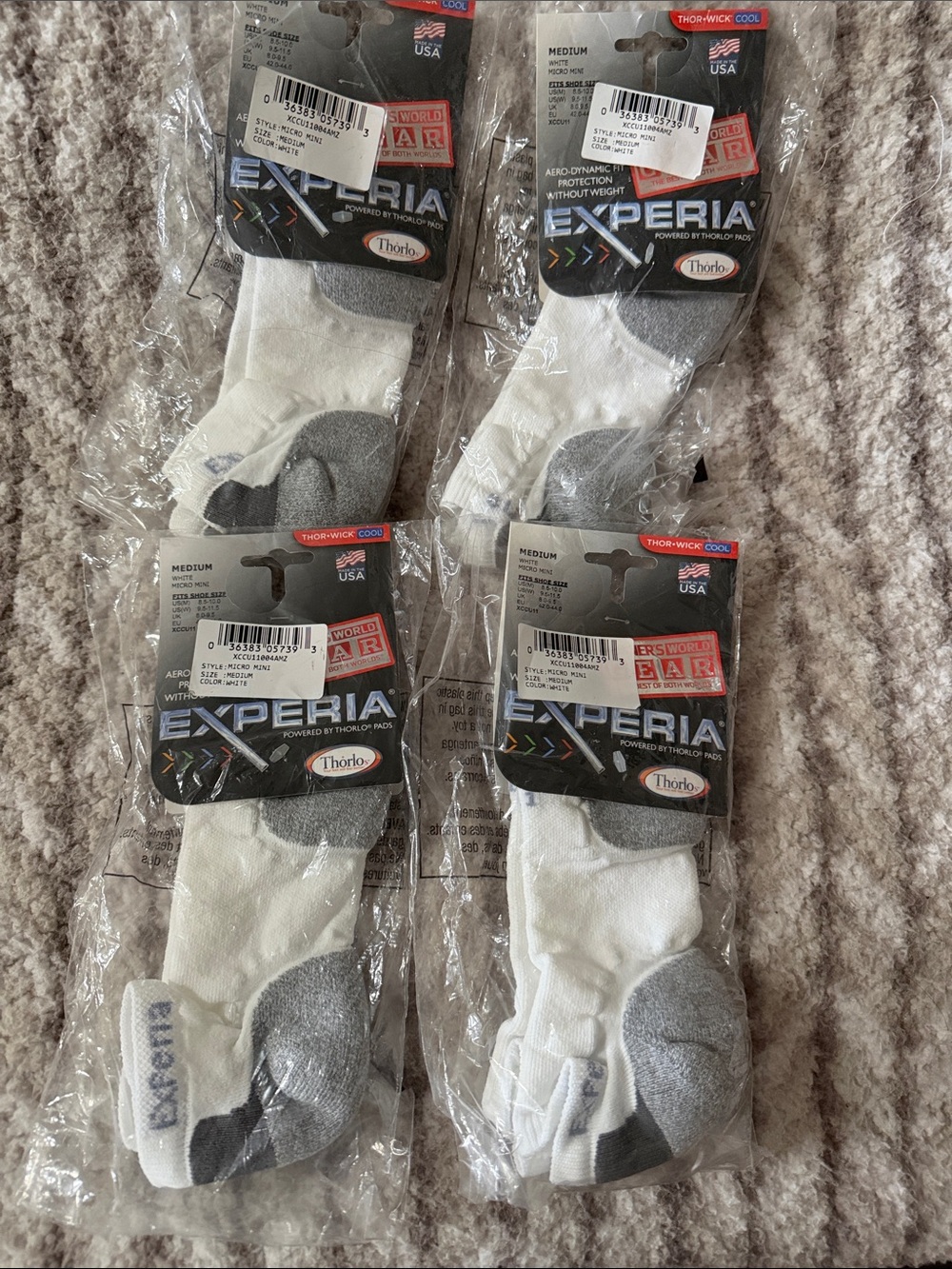 Thorlo Expedia low cut light padded running socks - 4 Pack